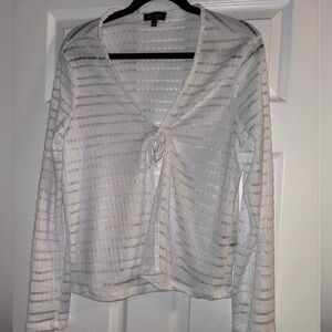 Women's large open front cardigan